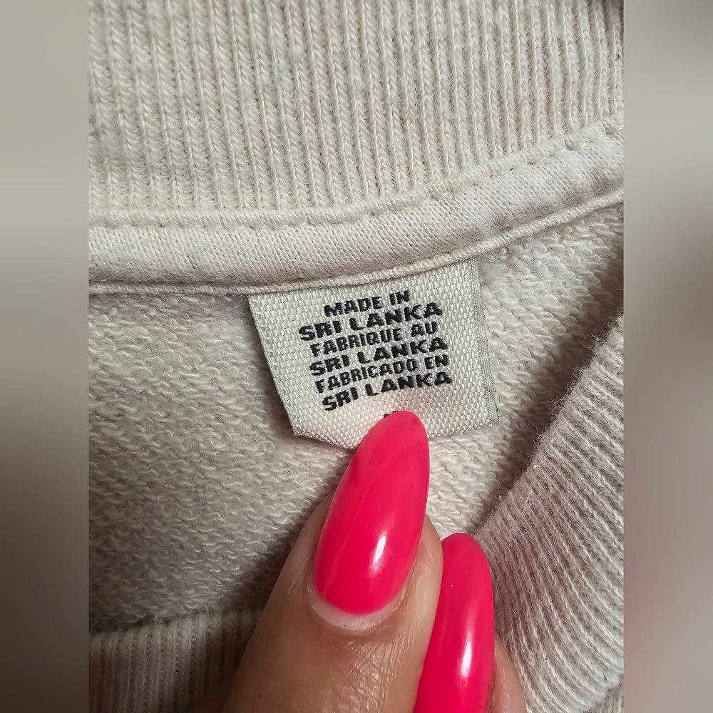 GANNI x Levi’s Logo Sweatshirt Beige Oversized Size M Women’s - Picture 4 of 11
